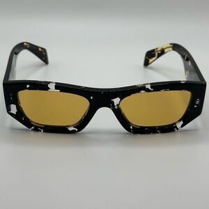 PRADA SUNGLASSES PRA01S 15O10C Havana Black Transparent/Yellow Unisex NEW